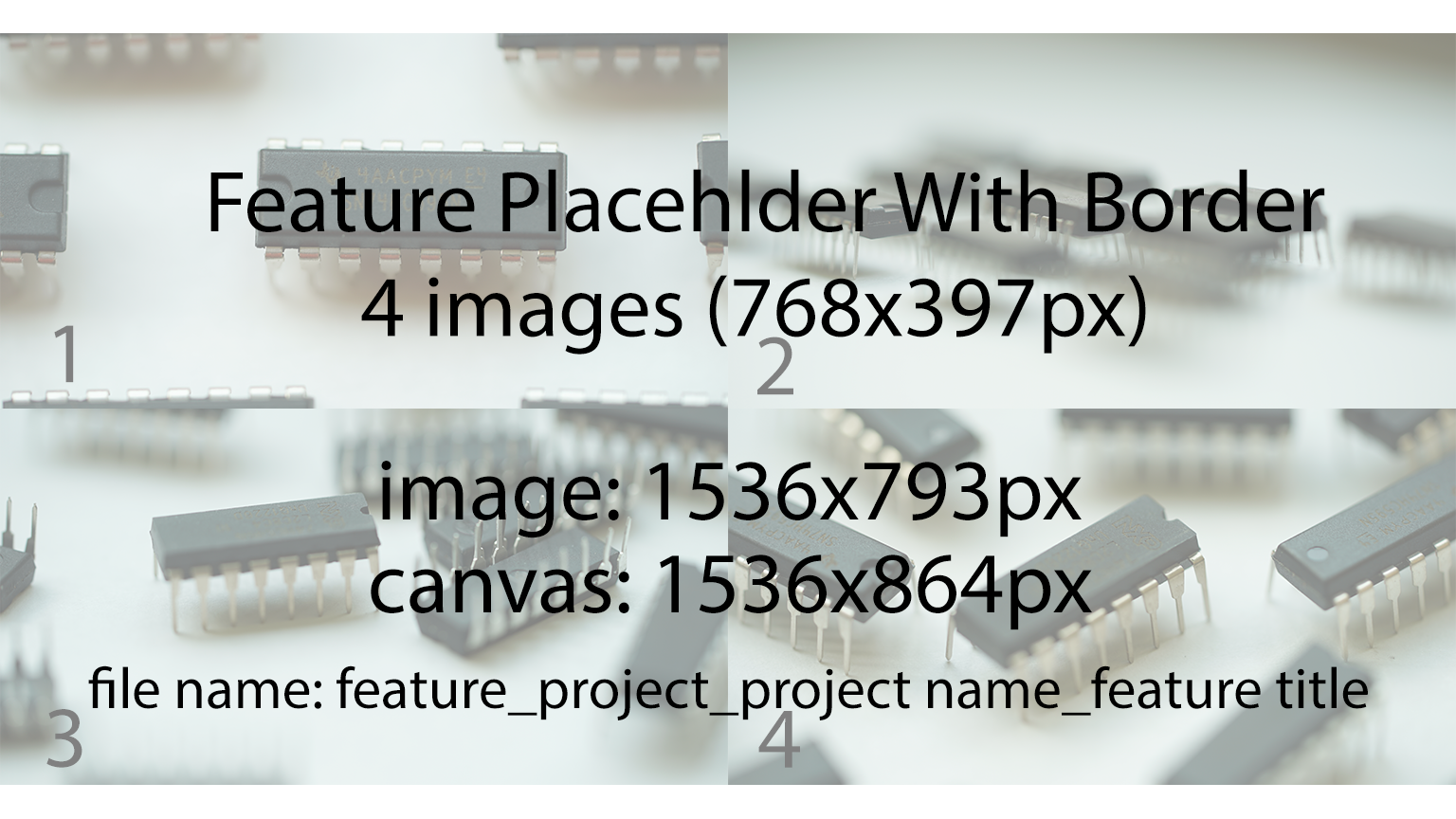 4 image feature placeholder
