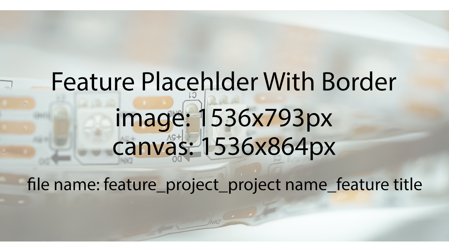 single image feature placeholder